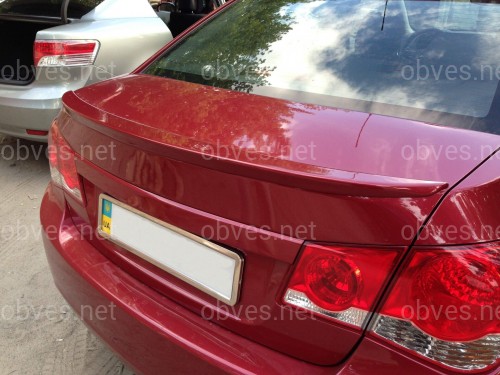 Спойлер лип багажника Chevrolet Cruze 2009-2016 ABS пластик под покраску Спойлер лип багажника Chevrolet Cruze 2009-2016 ABS пластик под покраску