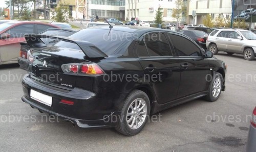 Спойлер на багажник EVO Lancer X 2007-2015 ABS пластик под покраску Спойлер на багажник EVO Lancer X 2007-2015 ABS пластик под покраску