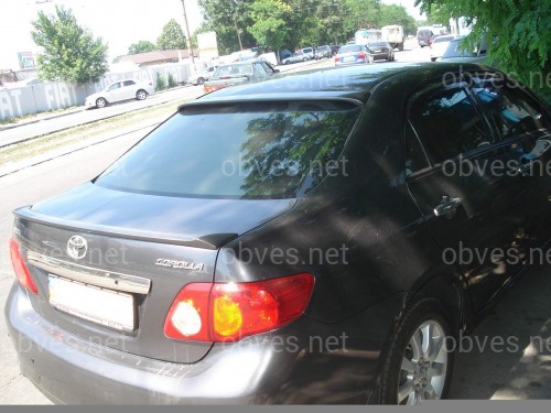 Козырёк на стекло Toyota Corolla 2007-2012 ABS пластик под покраску