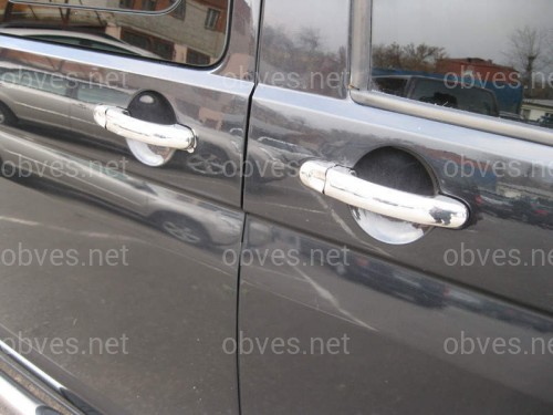 Хром накладки на ручки Volkswagen Caddy 04-17 / T5 03-15 (нержавеющая сталь) 4 штучные